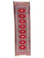 Ancien tapis persan Buchara Nain en laine nouée main