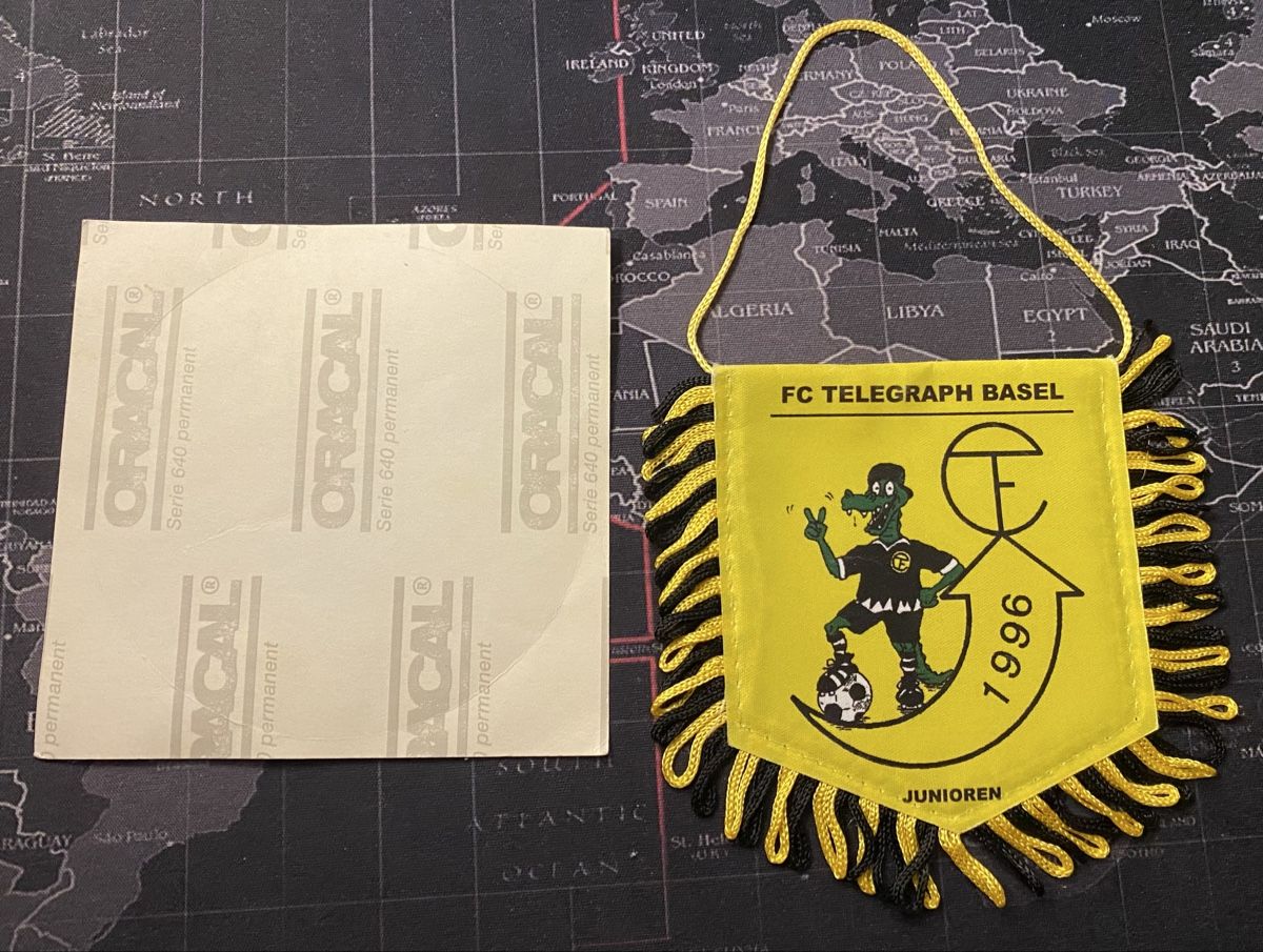 Bandiere: FC Telegraph Basel Sticker und Wimpel neu – Nuovo (secondo la descrizione) da Allschwil venduto da Deal_Tiger99 1