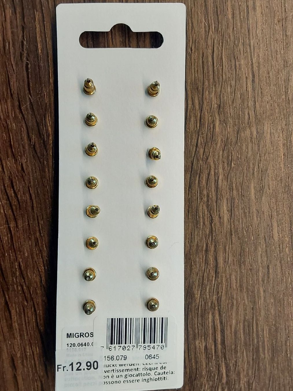 Ohrringe & -stecker: 8 Paar Ohrstecker Migros neu – Neu und originalverpackt aus Köniz von scopello12 1