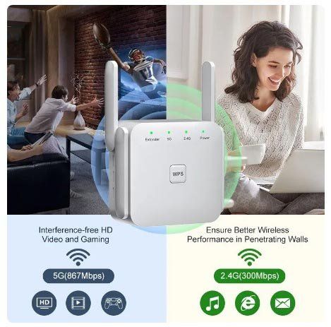 Wlan: 1200 Mbit / 5GHz Drahtloser WIFI Range Extende – Neu und originalverpackt aus Liestal von OMAROSHOP 1