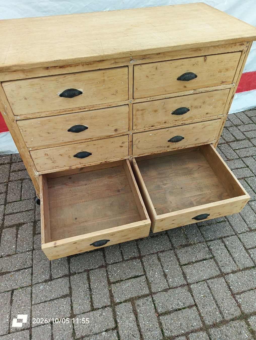 Cassettiere: Commode ancienne à 8 tiroirs en bois – Usato da Veyrier venduto da MJ69BROC 5