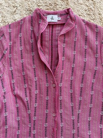 Edelweiss-Bluse rosa tailliert Langarm Grösse XS Topzustand