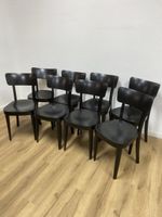 8er Set Beizenstühle schwarz
