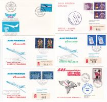 44 Stk. CH Flugpost Briefe ab 1969, Swissair etc.
