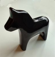 IKEA 75 Jahre Dala Pferd, schwarz, 15.5 cm, Keramik 2018