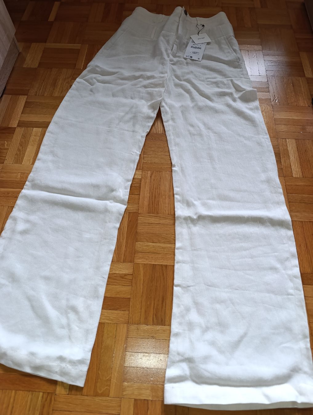 Zara Pantaloni: ZARA Damen Leinenhose Gr XS – Nuovo e nell'imballaggio originale da Waltenschwil venduto da Bodensee84 1