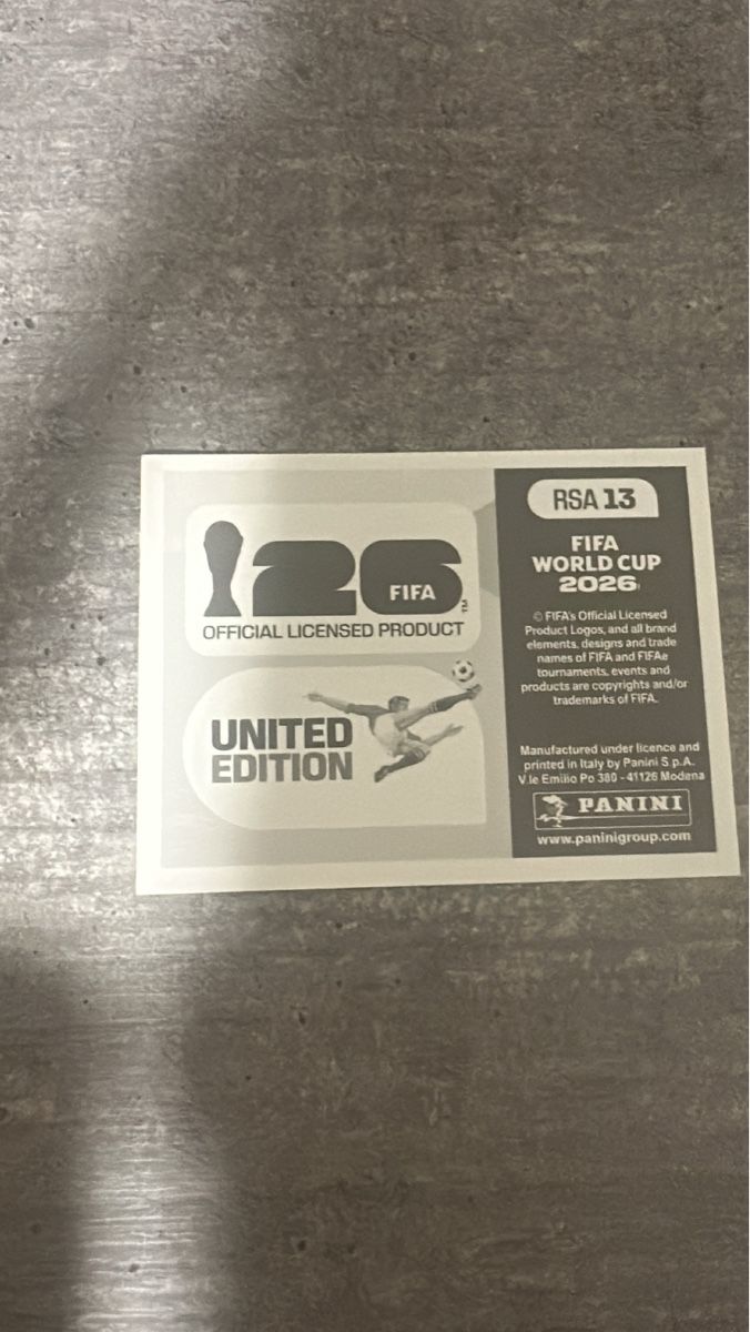 Panini Carte collezionabili: RSA 13 , FIFA WORLD CUP 2026 PANINI  – Nuovo (secondo la descrizione) da Frauenfeld venduto da 1PegPeg1 1