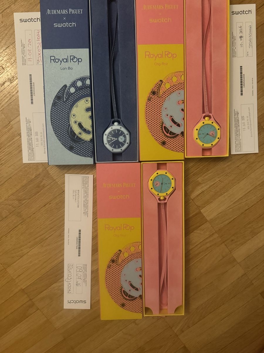 Audemars Piguet Uhren: Audemars Piguet & Swatch LAN BA + 2x OTG ROZ PACK – Neu und originalverpackt aus Bern von alekswhite