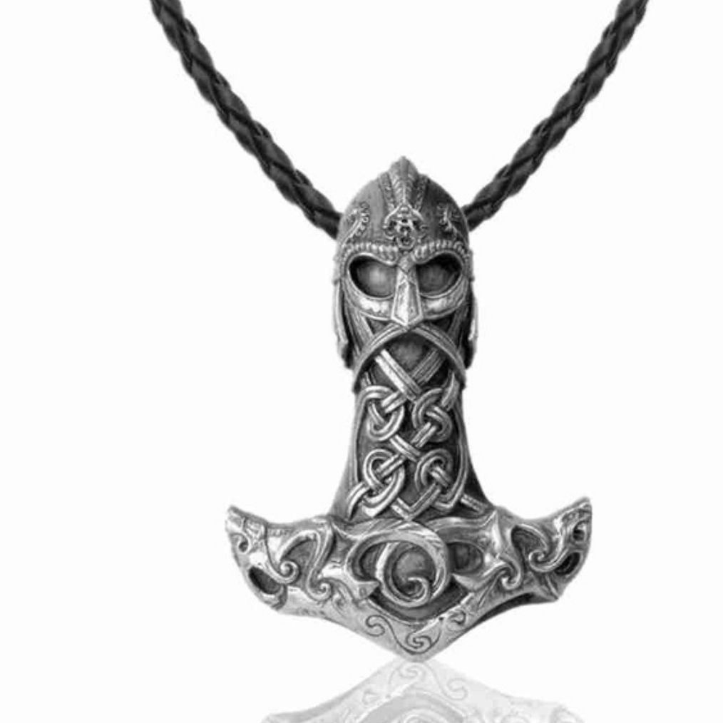 Ciondoli: Neu Halskette Thors Hammer Mjölnir Wikinger – Nuovo e nell'imballaggio originale da Walenstadt venduto da emynmuil1