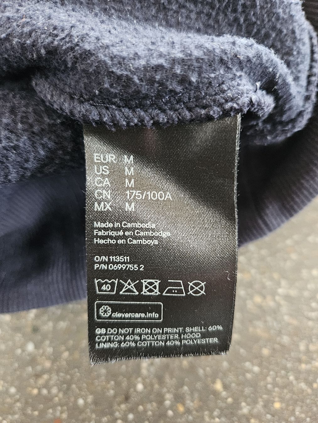H&M Maglioni & Felpe: H&M Kapuzenpullover North Ocean, Grösse M, blau – Usato da Anwil venduto da tamoos 3