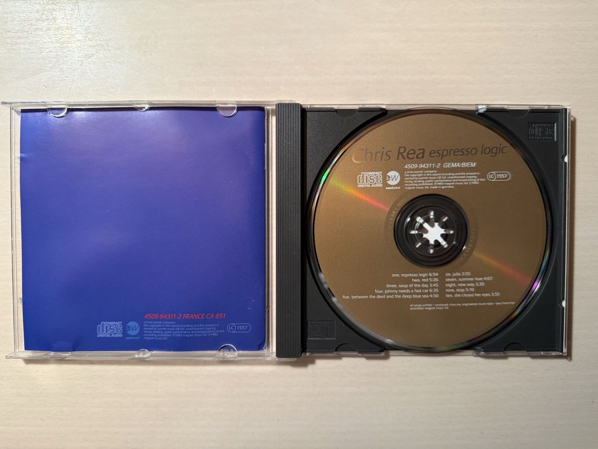CD: Chris Rea - espresso logic CD Album – Usato da Oberried Brienz venduto da Chyara 2
