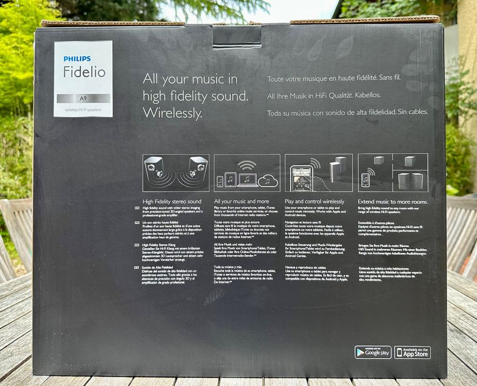 PHILIPS AW9000/10 Fidelio Wireless HiFi Lautsprecher-Duo (Gebraucht) in ...