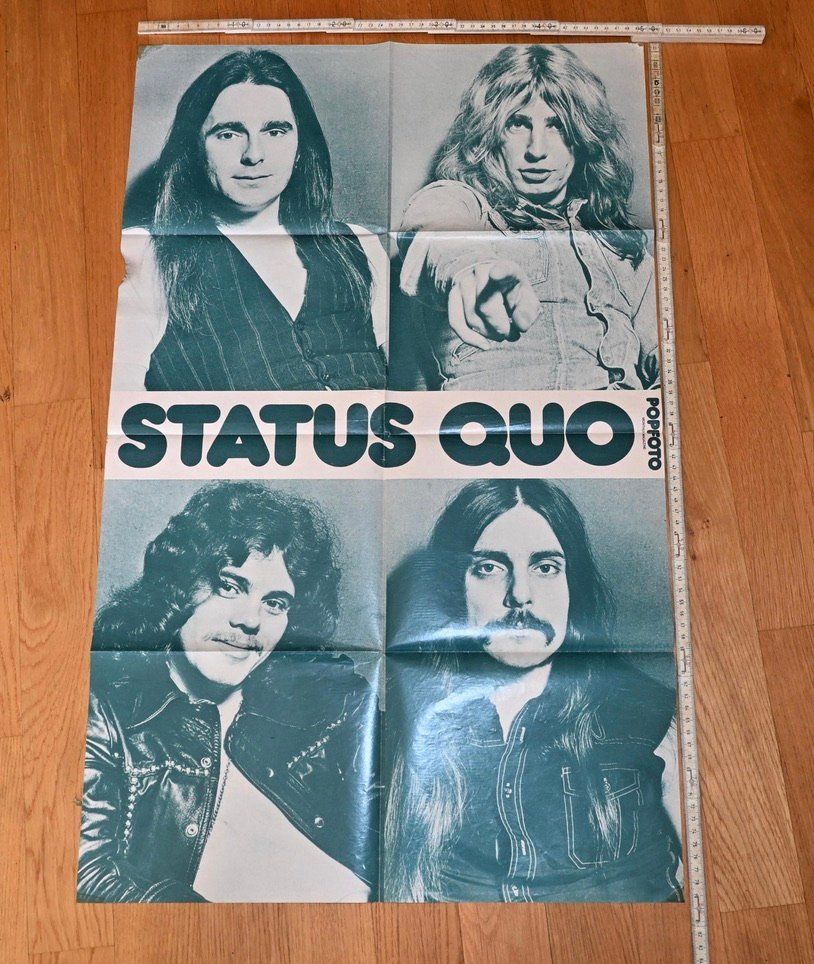 Riviste & Magazine: VINTAGE popfoto Poster STATUS QUO gross – Usato da Pfaffhausen venduto da mono_rec 1