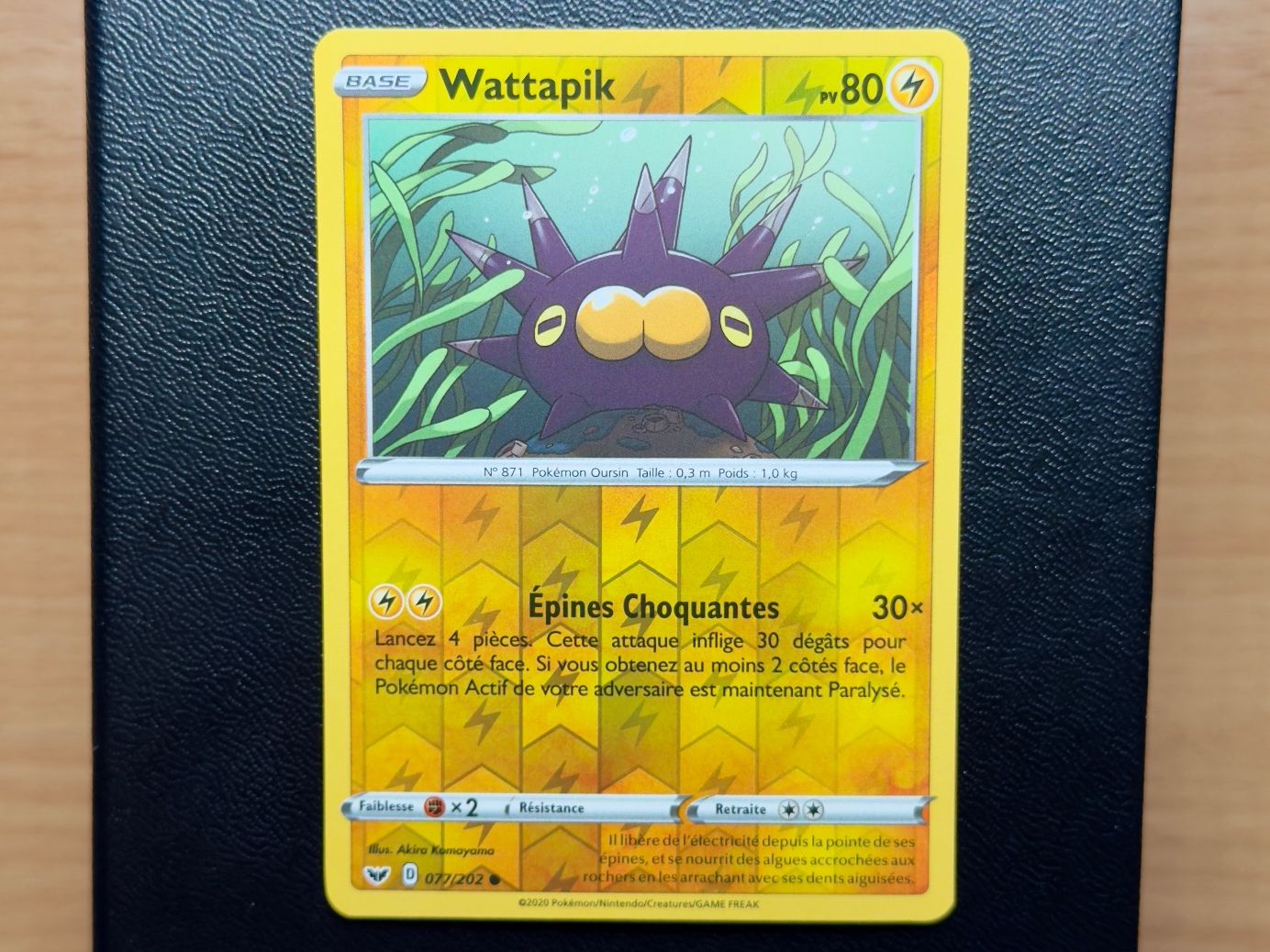 Pokémon Carte collezionabili: Wattapik Reverse (077/202)- Épée et Bouclier - SSH FR EB01 – Usato da Chézard-St-Martin venduto da Kro_Cards
