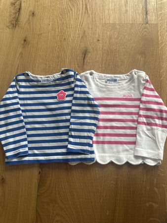 Jacadi Shirts, 2 Stk., Gr. 81 (18M), Gestreift, Top Zustand!