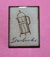 Pin Starbucks Kaffeepresse Motiv, Neu!