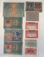 (1127) Austria, 10 x Banknoten um 1900, teils ungefaltet