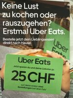 Uber Eats 25.- willkommen rabatt