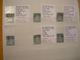 6 SITZ. HELVETIA UNGEZ., 5 MIT BEFUND HERMANN, RÜCKSEITE SIG
