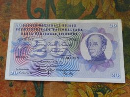 SUISSE  20  Francs  1973  (4465)  Billet