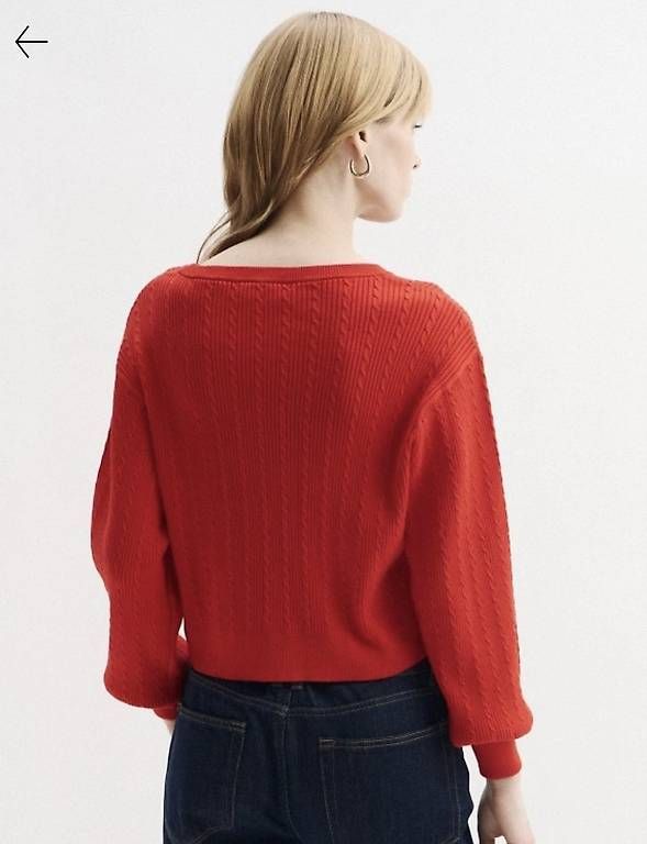 Maglioni & Felpe: SANDRO PARIS Pullover Strick rot Gr. S – Nuovo (secondo la descrizione) da Dübendorf venduto da CaBer 3