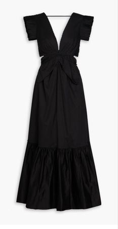 Farm Rio Black midi dress, 3D butterfly, never worn, size S