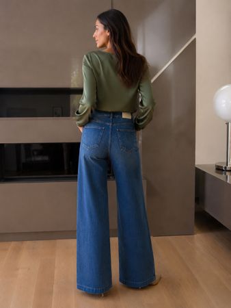 CLOSED Wide Leg High-Waist Jeans – Made in Italy