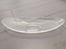 Ovale Glasschale