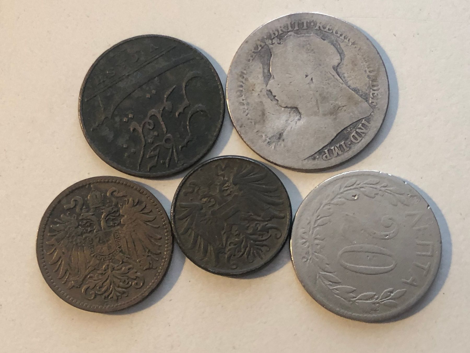 Tutti le monete: 5 alte Muenzen 1803 -1918 – Usato da Schötz venduto da Odpa 1