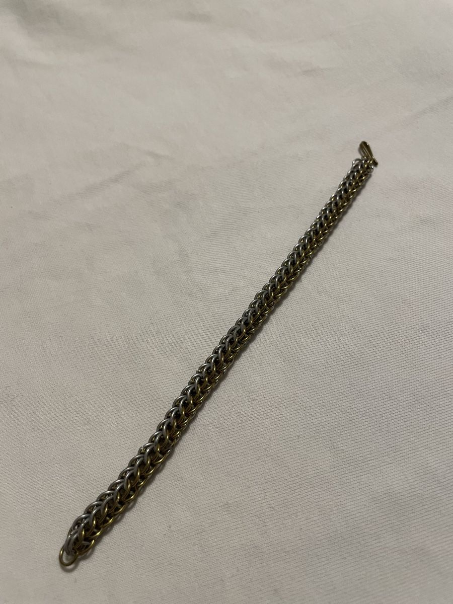 Bracciali & Braccialetti: Bicolor Bracelet (Stahl/Messing) – Nuovo e nell'imballaggio originale da Düdingen venduto da grfleisch 1