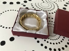 Bracelet doré extensible vintage - Élégant et tendance!