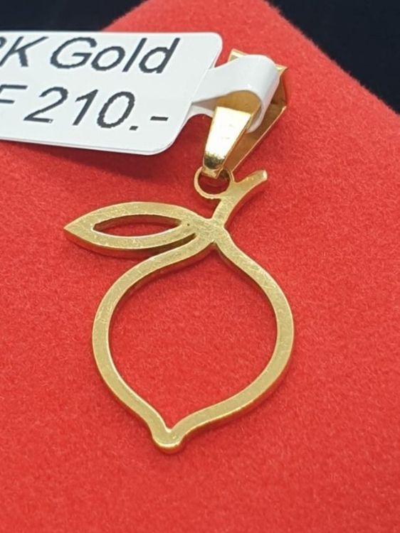 Gold Armbänder Damen Mit Frucht-Anhänger - Zitrone & Erdbeere Design