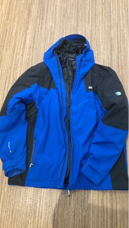 Herren Jacke blau/schwarz Grösse 56