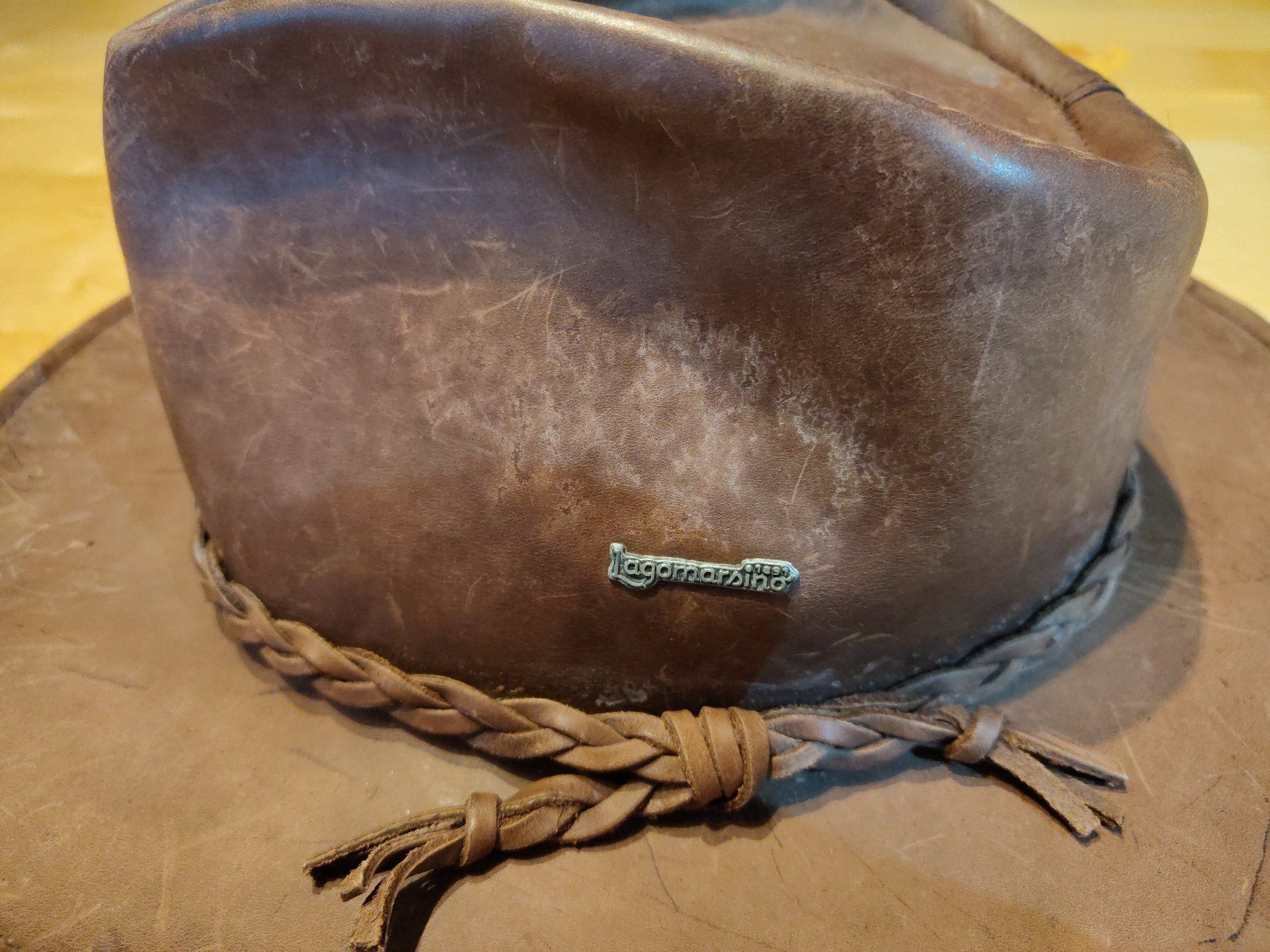 Hüte, Mützen & Caps: Lederhut Lagomarsino - Gr 61 – Gebraucht aus Kriens von Carvid 4