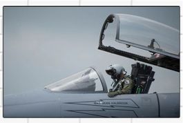 kampfjet Leinwand Bild 50x70cm NEU