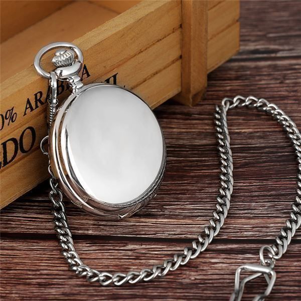 Orologi: Taschenuhr + Kette silberfarbig mit.Clip – Nuovo e nell'imballaggio originale da Diepoldsau venduto da preisparadies-ch 3