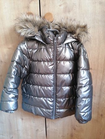 Manteau d'hiver argenté MNG taille 128 cm avec capuche