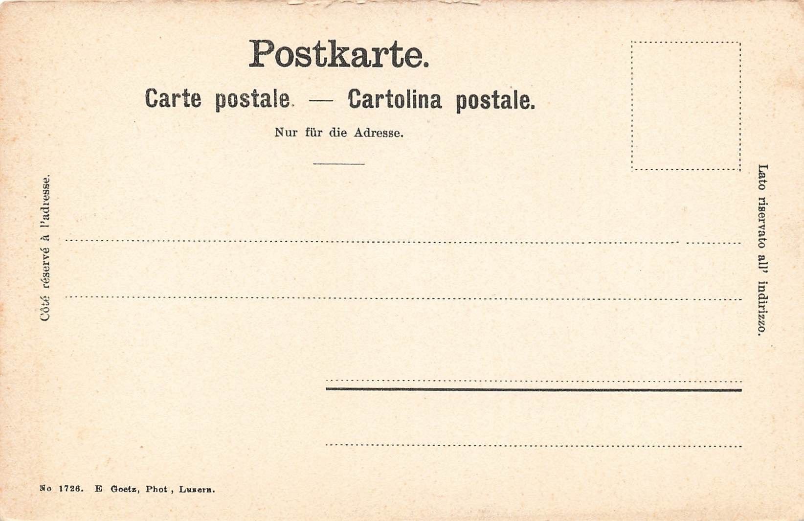 Cartoline postali: Luzern (LU) Pension Kaufmann – Usato da Biasca venduto da Blenio71 1