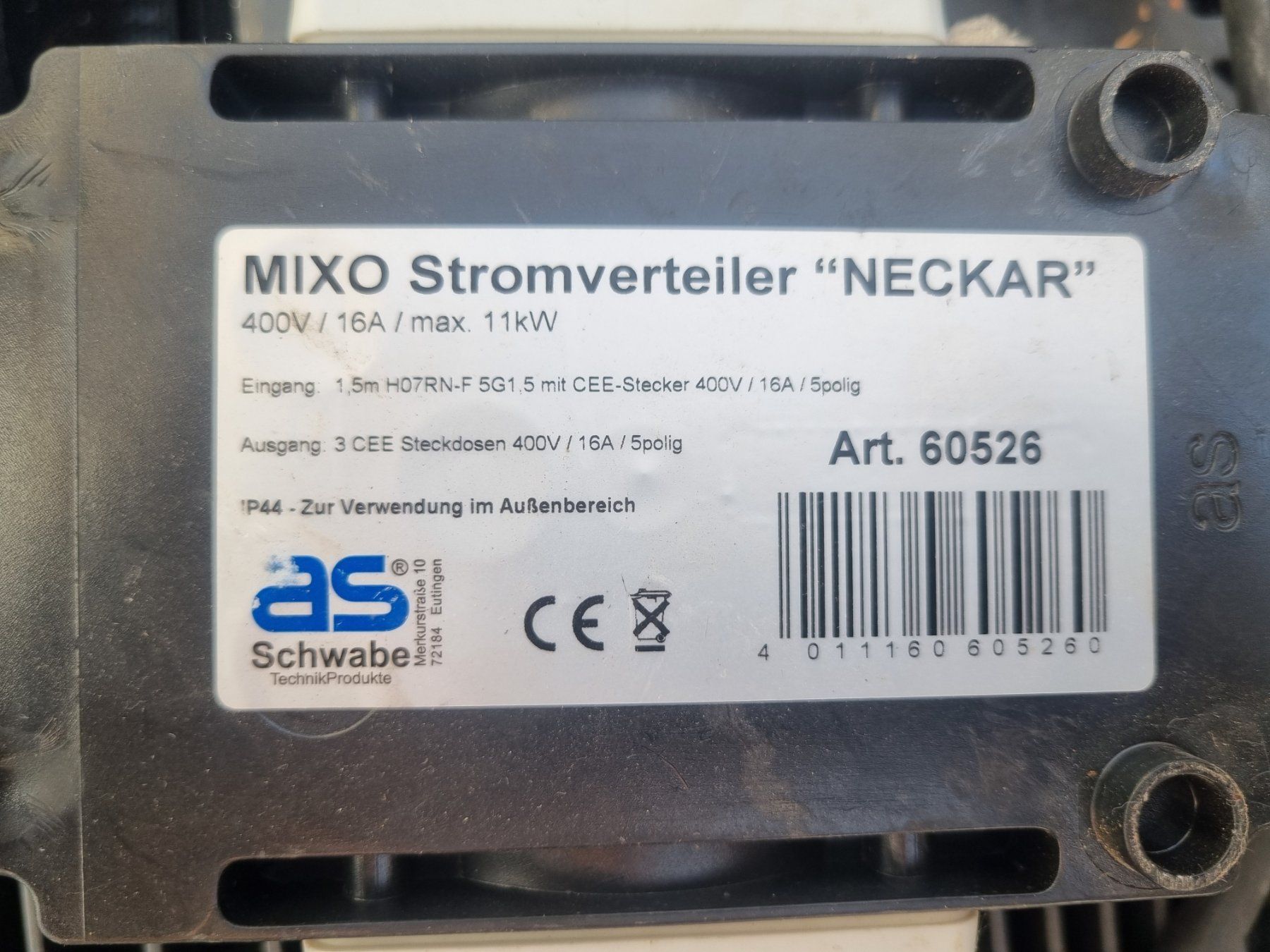 Elettrotecnica: Stromverteiler 380V / 16A Eurostecker – Usato da Deitingen venduto da RRD2010 1