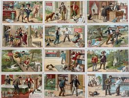 Suchard - Serie von 12 Chromobilder / Anciennes chromos 1901