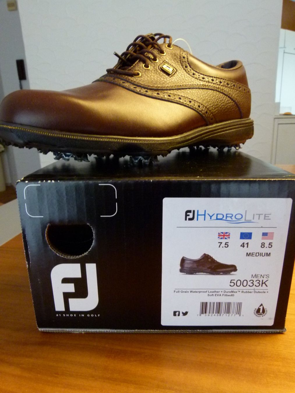 Scarpe da uomo: Footjoy Hydrolite Golfschuhe, Gr. 41, NEU – Nuovo e nell'imballaggio originale da Kriens venduto da GuWeGo