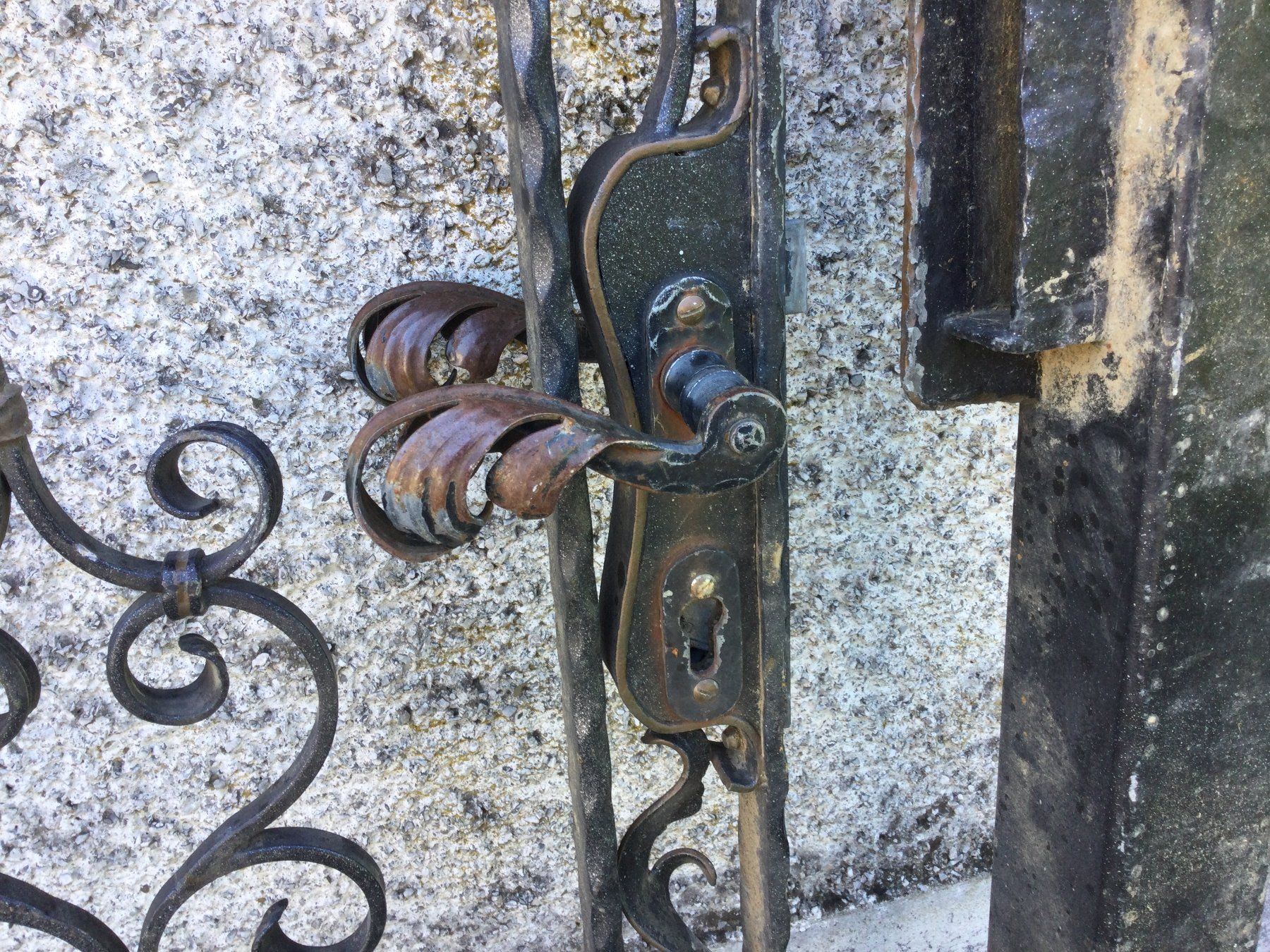 Sichtschutz: Gebrauchtes Schmiedeeisen Garten Tor mit Pfosten – Gebraucht aus Wangen SZ von kuriosum12 6