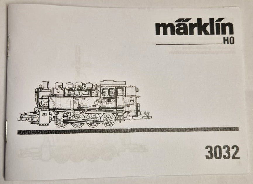 Märklin Modellini di ferrovie: Märklin Betriebsanleitung 3032 – Usato da Frauenfeld venduto da Fixtrix