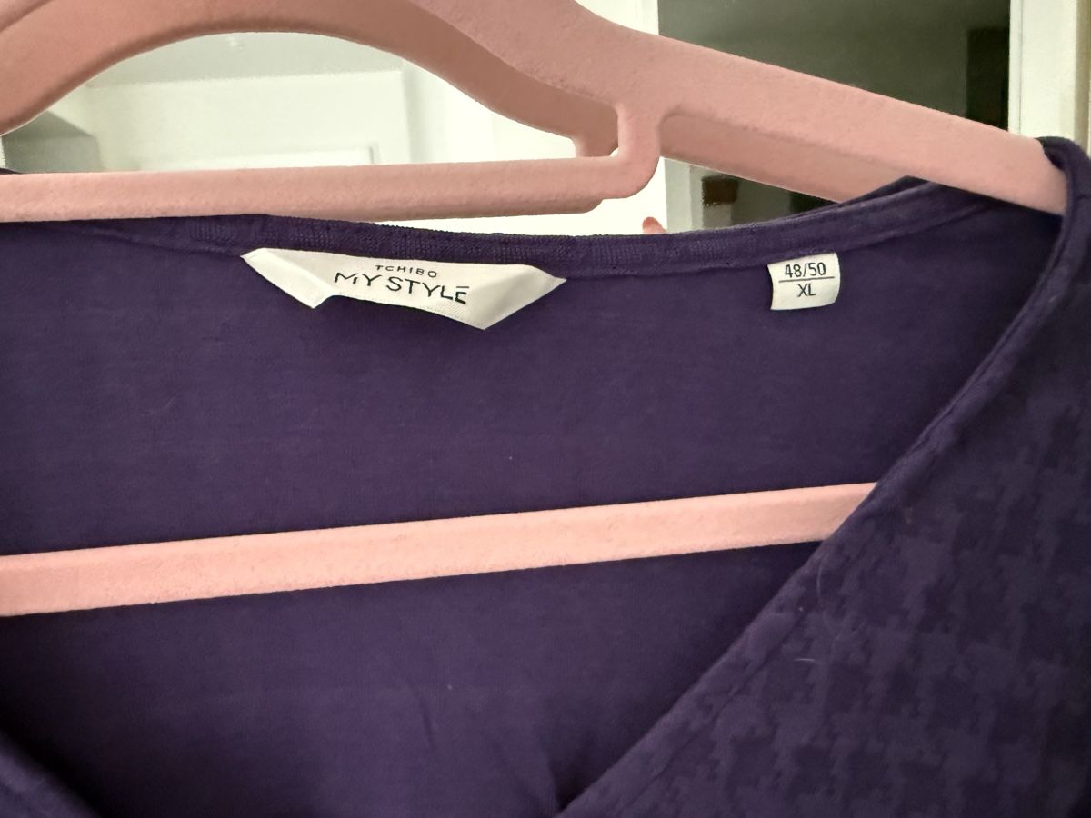 Tchibo T-shirt: Strukturiertes Langarmshirt Grösse 48/50 – Nuovo (secondo la descrizione) da Pfeffikon LU venduto da pepino17 4
