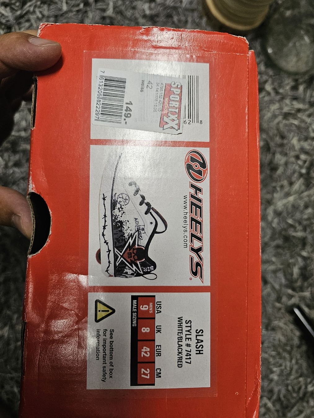 Pattini in linea & Pattini a rotelle: Heelys Slash Rollschuhschuhe Herren Grösse 42  – Nuovo (secondo la descrizione) da Zürich venduto da -iwan- 1
