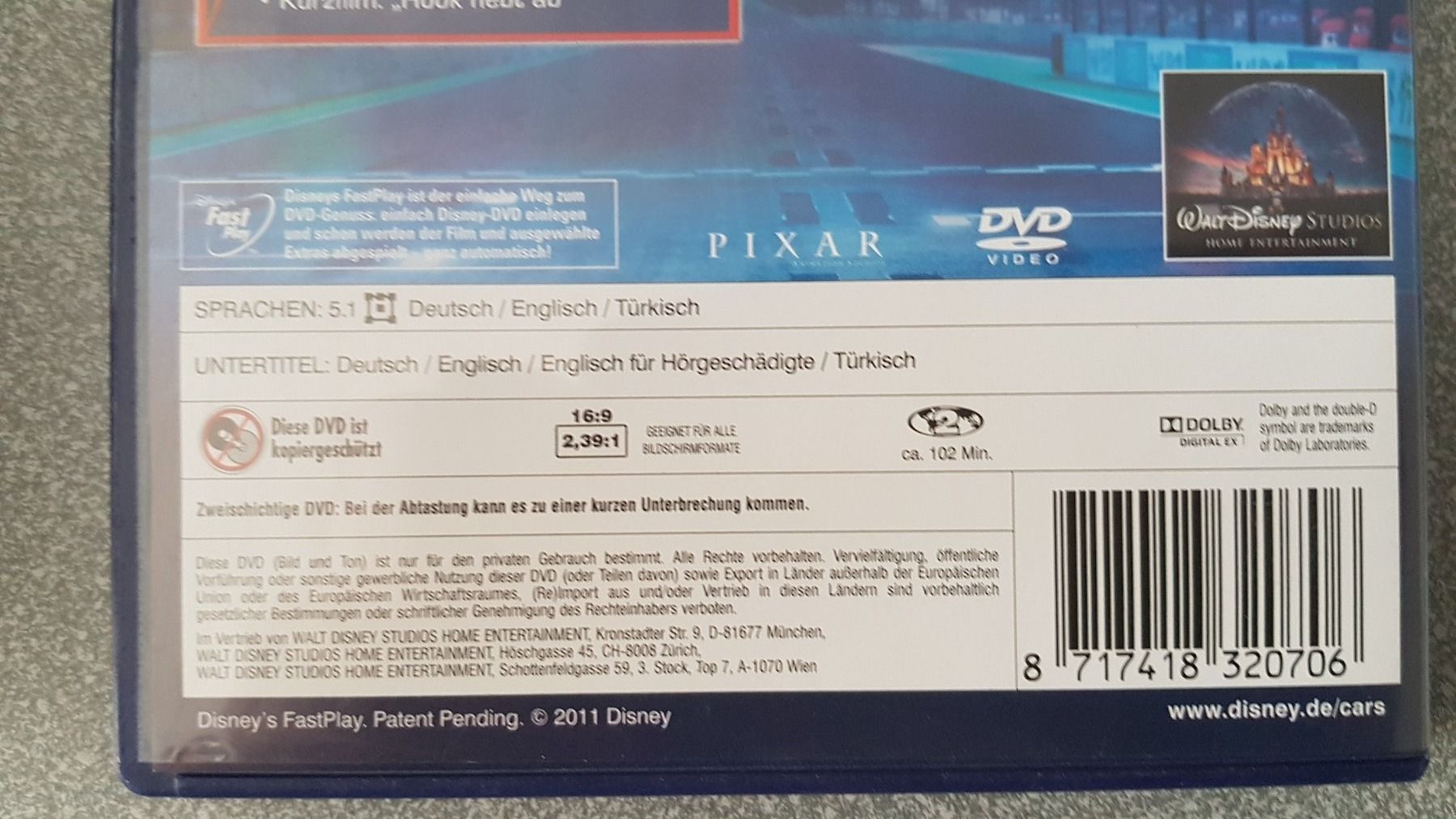 Tutti i DVDs: DVD Cars 2 / Disney – Usato da Oetwil am See venduto da fineli2 1