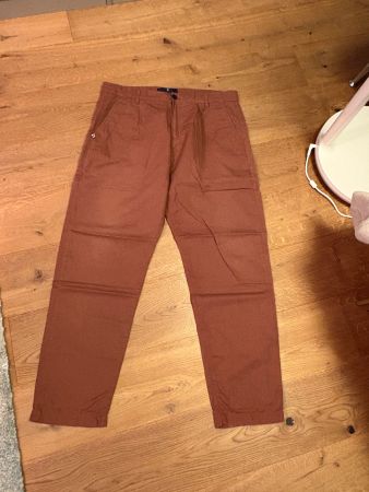 Herren Hose Blue de Genes, rostrot, Grösse 36 frühl...