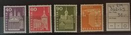3926A) 362RM-369RM, Rollenmarken postfrisch Kt. 30.-