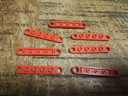lego 4262 lot de 7 pièces Red Technic, Plate 1 x 6