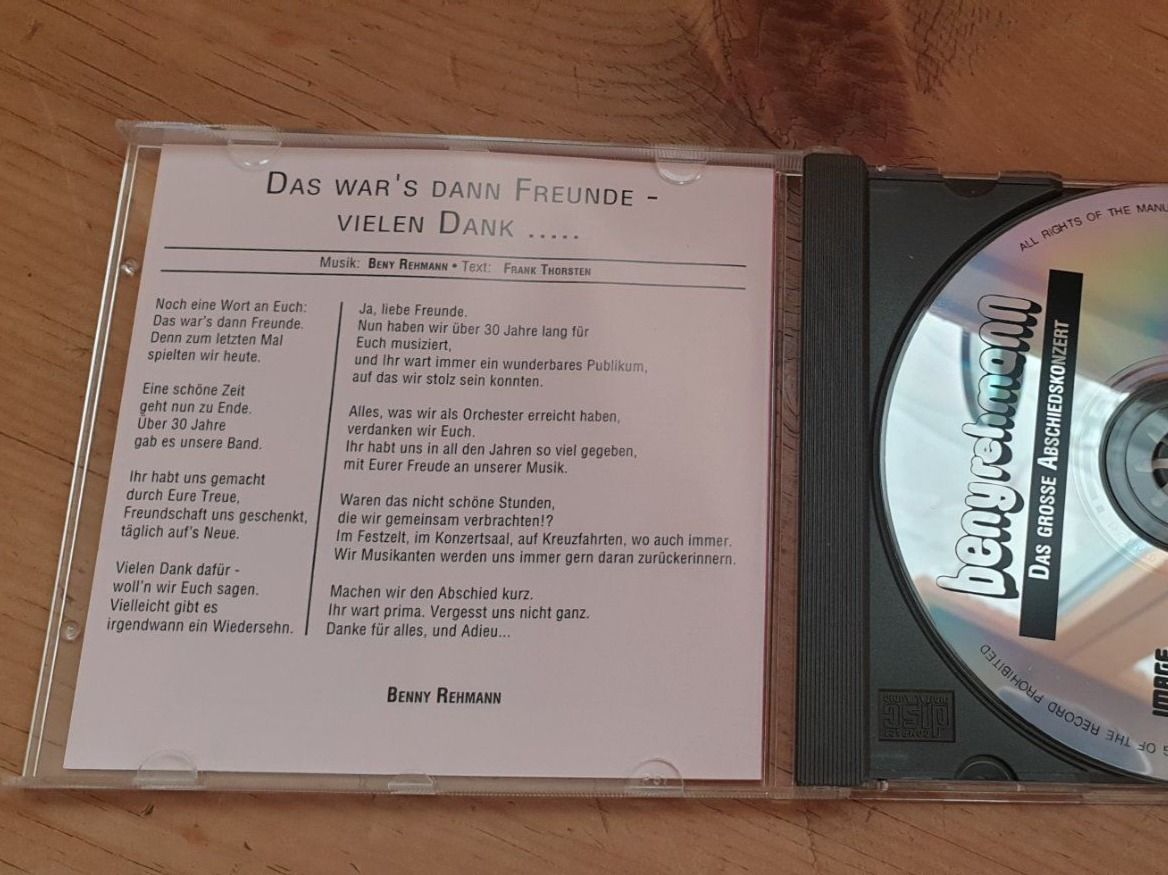 CDs: Beny Rehmann CD – Gebraucht aus Wildhaus von enzian66 1